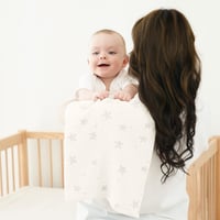 Bearmoss pamučna pelena za bebe od 100% mekanog pamuka, prozračna i super upijajuća muslinska tkanina, 4 komada, 60x60 cm, ružičasti uzorak 5
