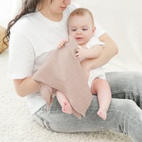 Bearmoss pamučna pelena za bebe od 100% mekanog pamuka, prozračna i super upijajuća muslinska tkanina, 4 komada, 60x60 cm, ružičasti uzorak 2