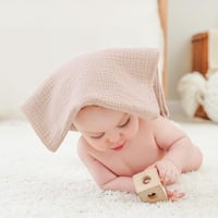 Scutece din Muselină Bearmoss pentru Bebeluși 100% Bumbac, Scutece Pufoase pentru Regurgitare, Respirabile și Super Absorbante, 3 buc, 60x60 cm, Soare Maro 5