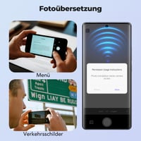 Prekladateľské slúchadlá BEARTAIN, 3 v 1 preklad v reálnom čase, 150 jazykov, dotyková obrazovka, 60-hodinová výdrž batérie, iOS a Android, na cestovanie 8