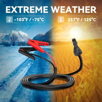 Beaspire Autós Indítókábel 12V 10A Adapterrel - 1,8m 8AWG Bikakábel Jackery és ECOFLOW Hordozható Áramforrásokhoz Kompatibilis 2