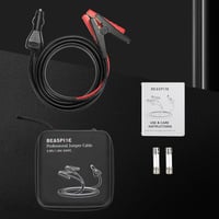 Beaspire Autós Indítókábel 12V 10A Adapterrel - 1,8m 8AWG Bikakábel Jackery és ECOFLOW Hordozható Áramforrásokhoz Kompatibilis 8