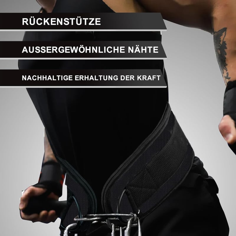 BEAST RAGE Bőr Súlyemelő Öv 4" Párnázott 10 Lyukkal Edzéshez