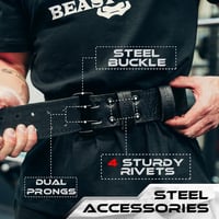 BEAST RAGE Súlyemelő Öv Férfiaknak és Nőknek, 4" Párnázott Hátitámasz 2