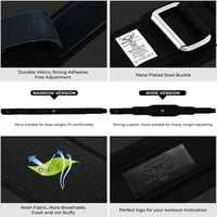 BEAST RAGE fekete 5.5 neoprén deréktámaszos emelőöv, testépítéshez súlyemeléshez és felhúzáshoz, férfiaknak és nőknek 3
