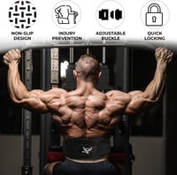 BEAST RAGE fekete 5.5 neoprén deréktámaszos emelőöv, testépítéshez súlyemeléshez és felhúzáshoz, férfiaknak és nőknek 4