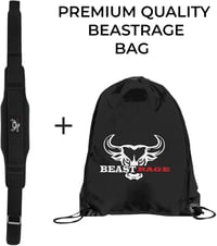 BEAST RAGE fekete 5.5 neoprén deréktámaszos emelőöv, testépítéshez súlyemeléshez és felhúzáshoz, férfiaknak és nőknek 2
