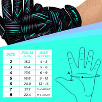 Mănuși de portar BEAST RAGE pentru copii, mărimea 5 (9-12 ani), pentru băieți și fete, mănuși de fotbal, palmă din latex 4mm antiderapant, bandă dublă pentru încheietură, bleu 5
