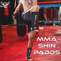 BEAST RAGE Muay Thai Boxzás MMA Taekwondo Sípcsont Védő Párnázott Lábvédelem 9