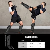 BEAST RAGE Sípcsont Védő Kickboxing Muay Thai MMA Edzéshez Lábvédelem 5