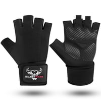Vzpieračské rukavice Beast Rage s podporou zápästia - čierne, veľkosť XL 1