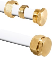 Beatific 2 darab 16 mm x 2 mm sárgaréz csavaros fitting dugó alumínium kompozit csőhöz fűtés és víz csőátmenet DVGW 6