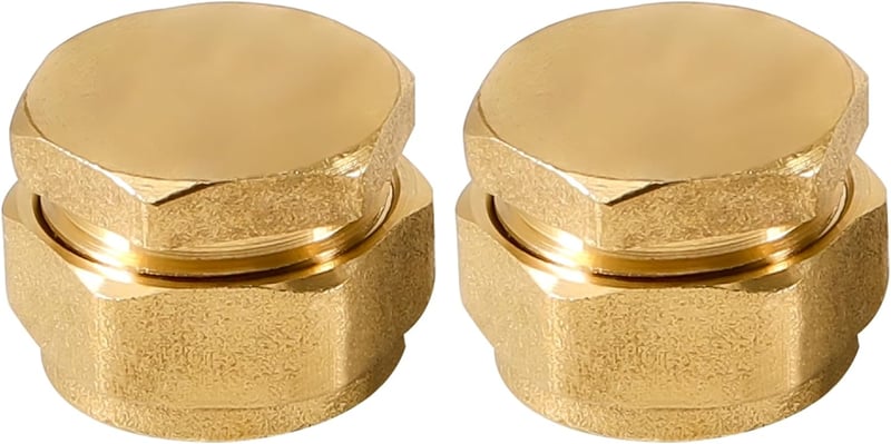 Beatific 2 darab 16 mm x 2 mm sárgaréz csavaros fitting dugó alumínium kompozit csőhöz fűtés és víz csőátmenet DVGW