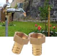 Beatific 2 db 1 col női sárgaréz slagcsatlakozó fúvóka 1 col x 32 mm női menet dugó adapter 2 tömlőbilincssel 5