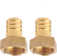 Beatific 2 db 1 col női sárgaréz slagcsatlakozó fúvóka 1 col x 32 mm női menet dugó adapter 2 tömlőbilincssel 1