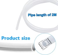 Beatific 2 méter szilikon cső 2x4 mm átlátszó élelmiszerminőségű flexibilis víz levegő olaj 2
