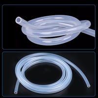Beatific 2 méter szilikon cső 2x4 mm átlátszó élelmiszerminőségű flexibilis víz levegő olaj 5