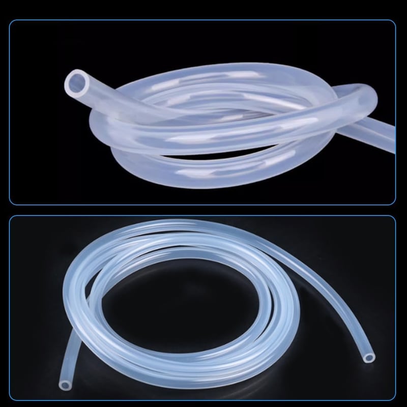 Beatific 2 méter szilikon cső 2x4 mm átlátszó élelmiszerminőségű flexibilis víz levegő olaj