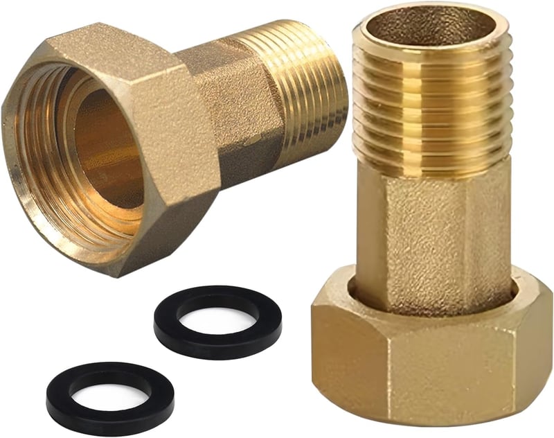 Beatific 2db Sárgaréz Vízóra Csatlakozó 1" x 1 1/4" Menetes Adapter