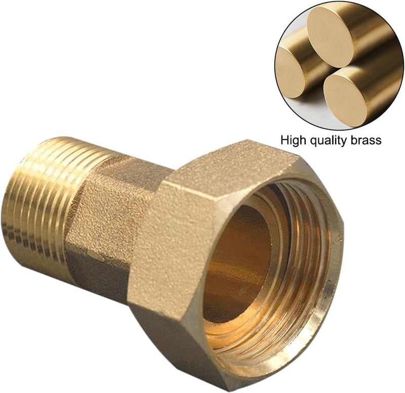 Beatific 2db Sárgaréz Vízóra Csatlakozó 1" x 1 1/4" Menetes Adapter
