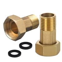 Beatific mosadzná prípojka na vodomer 3/4" vonkajší závit × 1" vnútorný závit - 2 ks 2