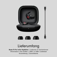 Beats Fit Pro úplne bezdrôtové slúchadlá – aktívne potlačenie hluku, kompatibilné s Apple a Android, Bluetooth, vstavaný mikrofón – čierne 10