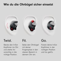 Beats Fit Pro úplne bezdrôtové slúchadlá – aktívne potlačenie hluku, kompatibilné s Apple a Android, Bluetooth, vstavaný mikrofón – čierne 3