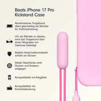 Kryt Beats iPhone 17 Pro so stojanom, MagSafe a ovládaním fotoaparátu, integrovaným stojanom a pútkom na nosenie, matným povrchom a podšívkou z mikrovlákna - 2