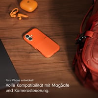 Odolný kryt Beats pre iPhone 17 s podporou MagSafe a ovládaním fotoaparátu, nárazuvzdorný, s matným povrchom a podšívkou z mikrovlákna – nevadská oranžová 6