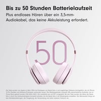 Beats Solo 4 bezdrôtové Bluetooth on-ear slúchadlá, 50-hodinová výdrž batérie – oblačná ružová 3