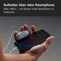 Beats Solo Buds Bezdrôtové Bluetooth slúchadlá – 18-hodinová výdrž batérie – Zabudovaný mikrofón – Kompatibilné s Apple a Android – Búrková sivá 4