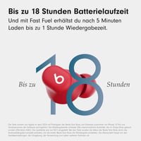 Beats Solo Buds Bezdrôtové Bluetooth slúchadlá – 18-hodinová výdrž batérie – Kompatibilné s Apple a Android – Vstavaný mikrofón – Priehľadná červená 5