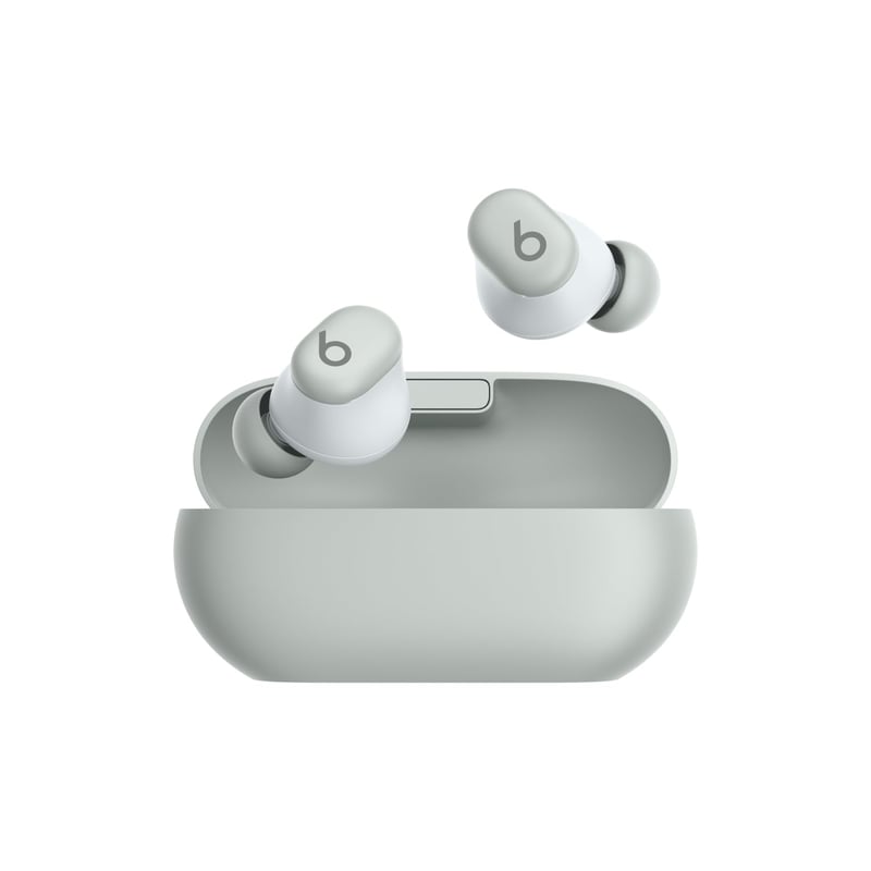 Beats Solo Buds Bezdrôtové Bluetooth slúchadlá – 18-hodinová výdrž batérie – Zabudovaný mikrofón – Kompatibilné s Apple a Android – Búrková sivá