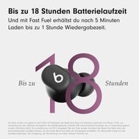 Beats Solo Buds bezdrôtové Bluetooth slúchadlá, 18-hodinová výdrž batérie, kompatibilné s Apple a Android, vstavaný mikrofón, matná čierna 5