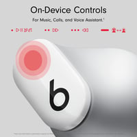 Beats Studio Buds skutočne bezdrôtové Bluetooth slúchadlá s aktívnym potlačením hluku, vstavaným mikrofónom, kompatibilitou s Apple a Androidom, odolné voči potu, biele 6