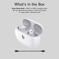Beats Studio Buds skutočne bezdrôtové Bluetooth slúchadlá s aktívnym potlačením hluku, vstavaným mikrofónom, kompatibilitou s Apple a Androidom, odolné voči potu, biele 7