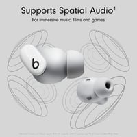 Beats Studio Buds skutočne bezdrôtové Bluetooth slúchadlá s aktívnym potlačením hluku, vstavaným mikrofónom, kompatibilitou s Apple a Androidom, odolné voči potu, biele 2