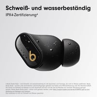 Căști wireless Beats Studio Buds+ cu anulare a zgomotului și microfon încorporat, compatibile cu Apple și Android, negru/auriu 9