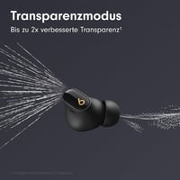 Căști wireless Beats Studio Buds+ cu anulare a zgomotului și microfon încorporat, compatibile cu Apple și Android, negru/auriu 3