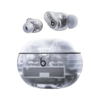Beats Studio Buds+ True Wireless slúchadlá s potlačením hluku, vstavaným mikrofónom, kompatibilitou s Apple a Androidom, odolnosťou voči potu a Bluetooth pripojením – priehľadné 1