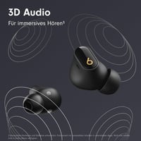 Căști wireless Beats Studio Buds+ cu anulare a zgomotului și microfon încorporat, compatibile cu Apple și Android, negru/auriu 5