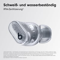 Beats Studio Buds+ True Wireless slúchadlá s potlačením hluku, vstavaným mikrofónom, kompatibilitou s Apple a Androidom, odolnosťou voči potu a Bluetooth pripojením – priehľadné 9