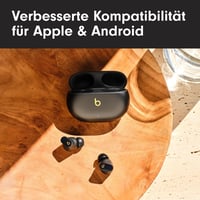 Căști wireless Beats Studio Buds+ cu anulare a zgomotului și microfon încorporat, compatibile cu Apple și Android, negru/auriu 10