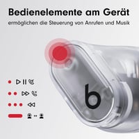 Beats Studio Buds+ True Wireless slúchadlá s potlačením hluku, vstavaným mikrofónom, kompatibilitou s Apple a Androidom, odolnosťou voči potu a Bluetooth pripojením – priehľadné 8