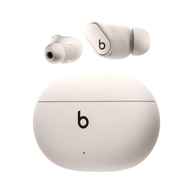 Bezdrôtové slúchadlá s potlačením hluku Beats Studio Buds+ – krémovo biele