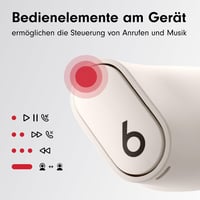 Bezdrôtové slúchadlá s potlačením hluku Beats Studio Buds+ – krémovo biele 8