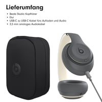 Beats Studio Pro Bezdrôtové Bluetooth slúchadlá s potlačením hluku – Personalizovaný 3D zvuk, kompatibilné s Apple a Android – Pieskovo sivé 5