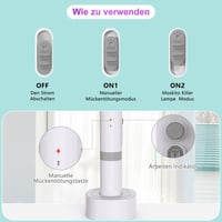 BeauFIvv elektromos légyfogó UV csapda 4800V USB töltős szúnyog és legyirtó 2db 5