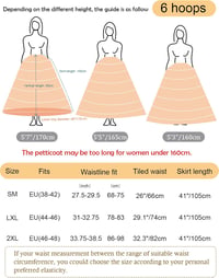 BEAUTELICATE Crinoline Petticoat 6 Karikás Rockabilly Menyasszonyi Ruha Alá 6