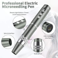 Beautlinks Elektromos Mikrodermaroller Toll 0-2,5mm - 4 LED Fénnyel, 6 Sebességgel, Bőrfiatalító Eszköz Ránctalanításhoz, Pattanások Ellen ( 4